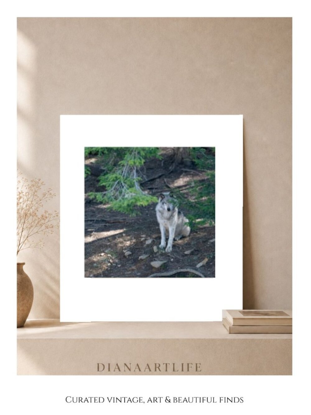 PRINT on professional paper 8"x8" matted to 12"x12" My Photo Your Frame